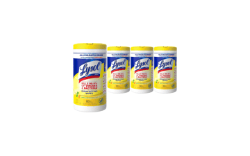 Lysol Disinfectant Wipes, Lemon and Lime Blossom, 80 Count (Pack of 4)