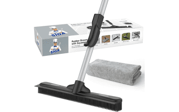 MR.SIGA Pet Hair Removal Rubber Broom