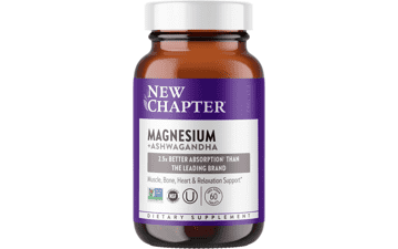 New Chapter Magnesium with Ashwagandha 60 Tablets