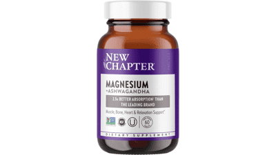 New Chapter Magnesium with Ashwagandha 60 Tablets