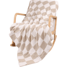 QQP Checkered Throw Blanket