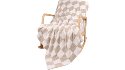 QQP Checkered Throw Blanket