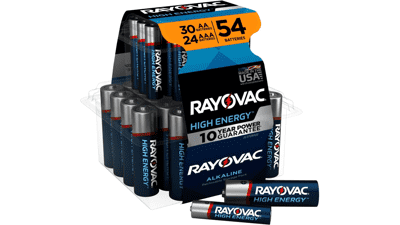 Rayovac AA & AAA Batteries Variety Pack, 54 Count