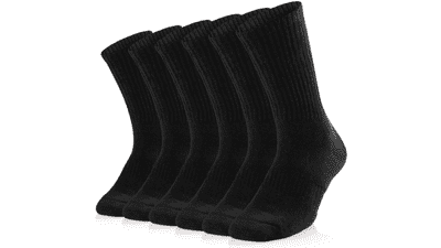 SOX TOWN Unisex Cushioned Crew Athletic Socks