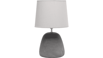 Simple Designs Round Concrete Table Lamp