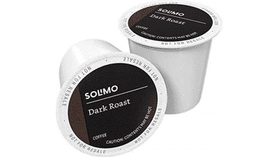 Solimo Dark Roast Coffee Pods - 100 Count