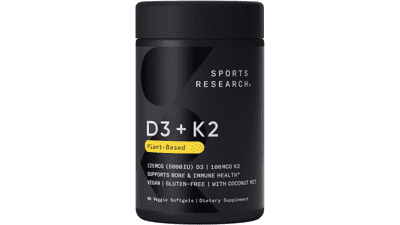 Sports Research Vitamin D3 K2 5000iu