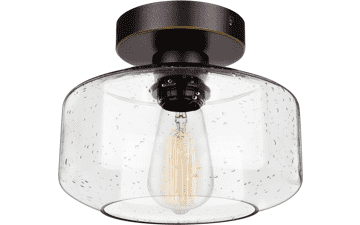 SunRider Industrial Semi-Flush Mount Ceiling Light