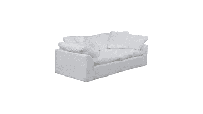 Sunset Trading Cloud Puff 2 Piece Modular Sectional Slipcovered Sofa