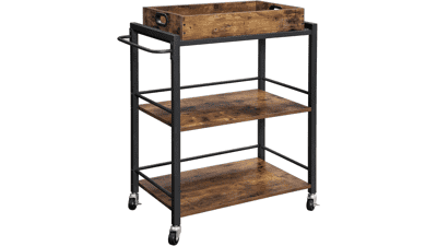 VASAGLE Industrial Bar Cart