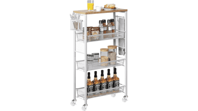 YITAHOME 4-Tier Slim Rolling Cart