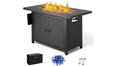 YITAHOME 43 Inch Propane Fire Pit Table