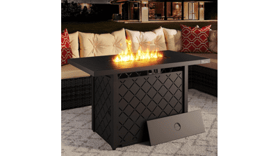YITAHOME 43 Inch Propane Fire Pit Table