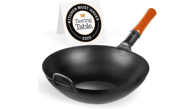 YOSUKATA Carbon Steel Wok Pan