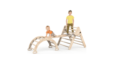 Baoniu Foldable Climbing Triangle Ladder Toys