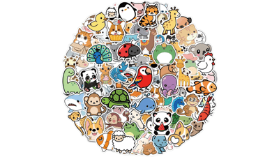 Benresive 100 Pcs Cute Animal Stickers