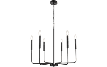 Black Chandelier Modern Farmhouse