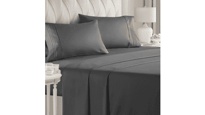 Cal King Size 4 Piece Sheet Set