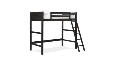 DHP Moon Bay Kids Wooden Loft Bed