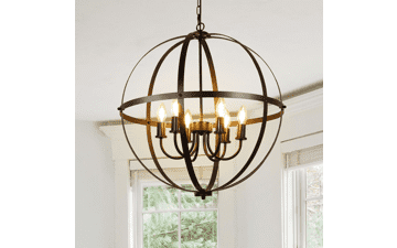 DLLT 6-Light Orb Chandelier