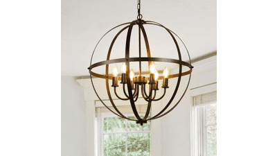 DLLT 6-Light Orb Chandelier