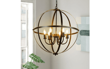 DLLT 6-Light Orb Chandelier