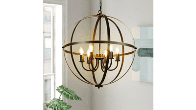 DLLT 6-Light Orb Chandelier