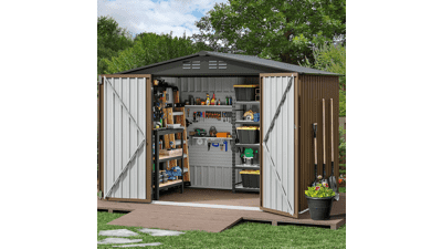 DWVO 8x6 FT Outdoor Storage Shed