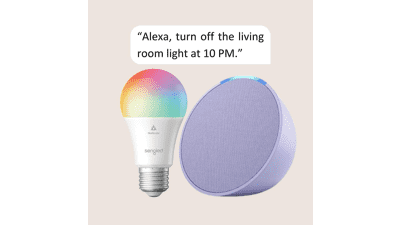 Echo Pop | Lavender Bloom with Sengled Smart Color Bulb