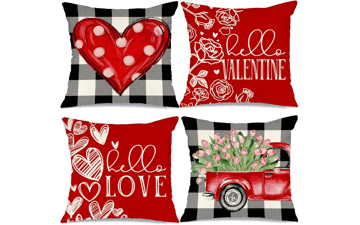 GEEORY Valentines Pillow Covers