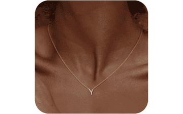 Initial Necklace for Women