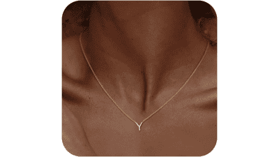 Initial Necklace for Women