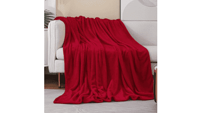 JIAHANNHA Red Throw Blanket