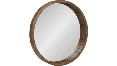 Kate and Laurel Hutton Round Decorative Wall Mirror