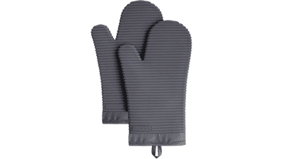 KitchenAid Ribbed Soft Silicone Oven Mitt Set