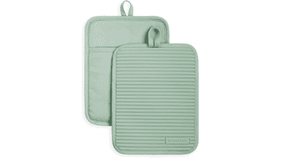 KitchenAid Ribbed Soft Silicone Pot Holder Set