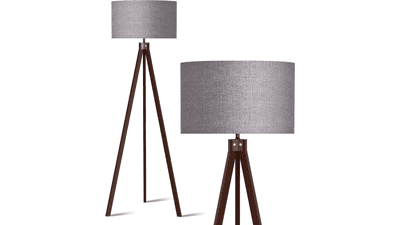 LEPOWER Wood Floor Lamp Tripod