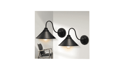 LYOOWNG Black Wall Sconces