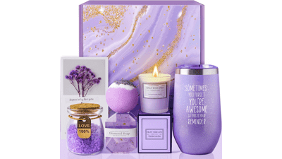 Lavender Spa Gift Basket Set