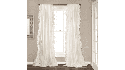 Lush Decor Reyna Ruffle Window Curtain Panel Set
