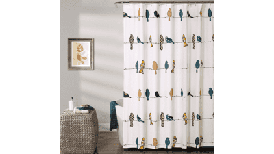 Lush Decor Rowley Birds Shower Curtain