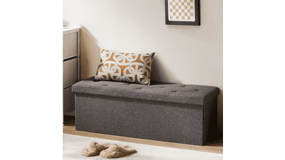 NEWBULIG Storage Ottoman Bench