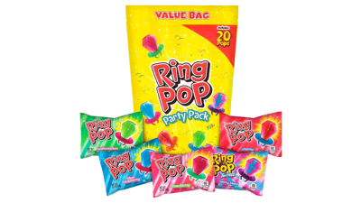 Ring Pop Valentine’s Candy Lollipop Variety Party Pack