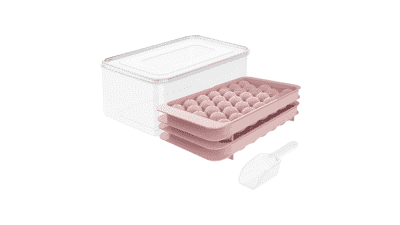 Round Ice Cube Tray with Lid