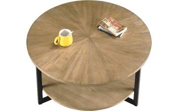 Round Wood Coffee Table