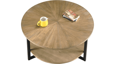 Round Wood Coffee Table