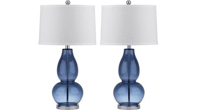 SAFAVIEH Lighting Collection Mercurio Blue Glass Double Gourd