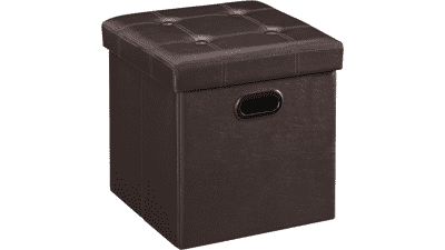 SONGMICS 15 Inches Ottoman with Storage