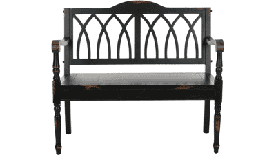 Safavieh American Homes Collection Benjamin Distressed Black Bench