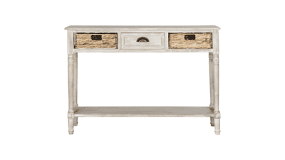 Safavieh Home Collection Christa Vintage White Storage Console Table